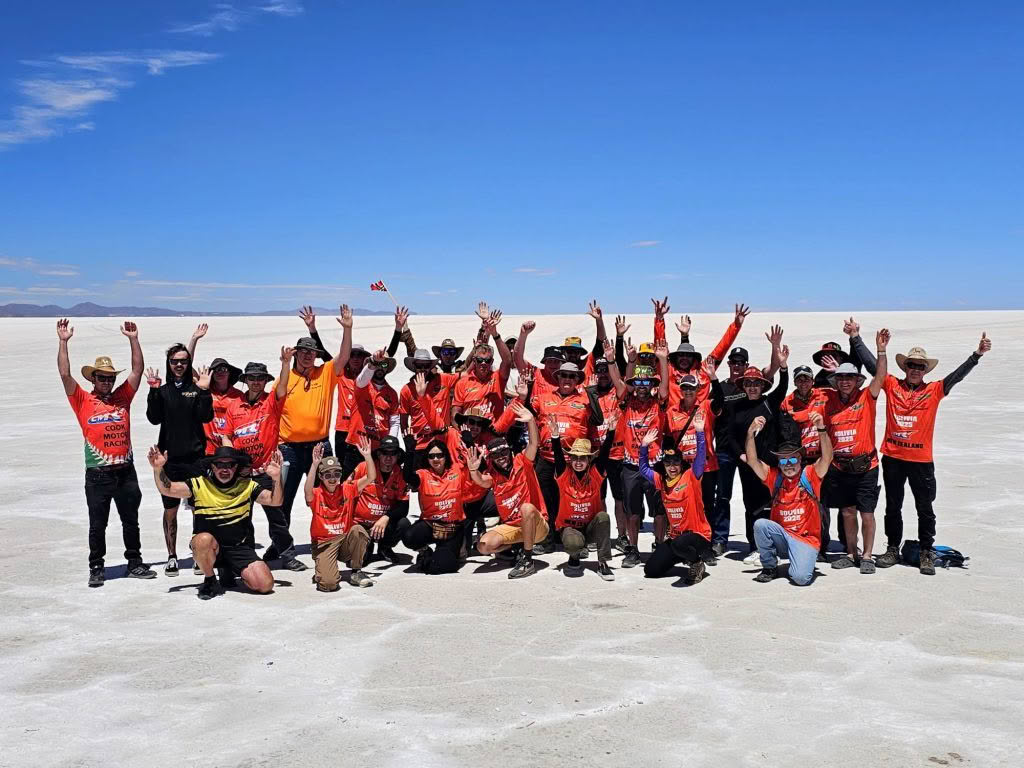 Bolivia cmr team on salt lined up oct 25