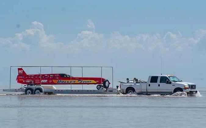 Bonneville Car In Water Aug 22