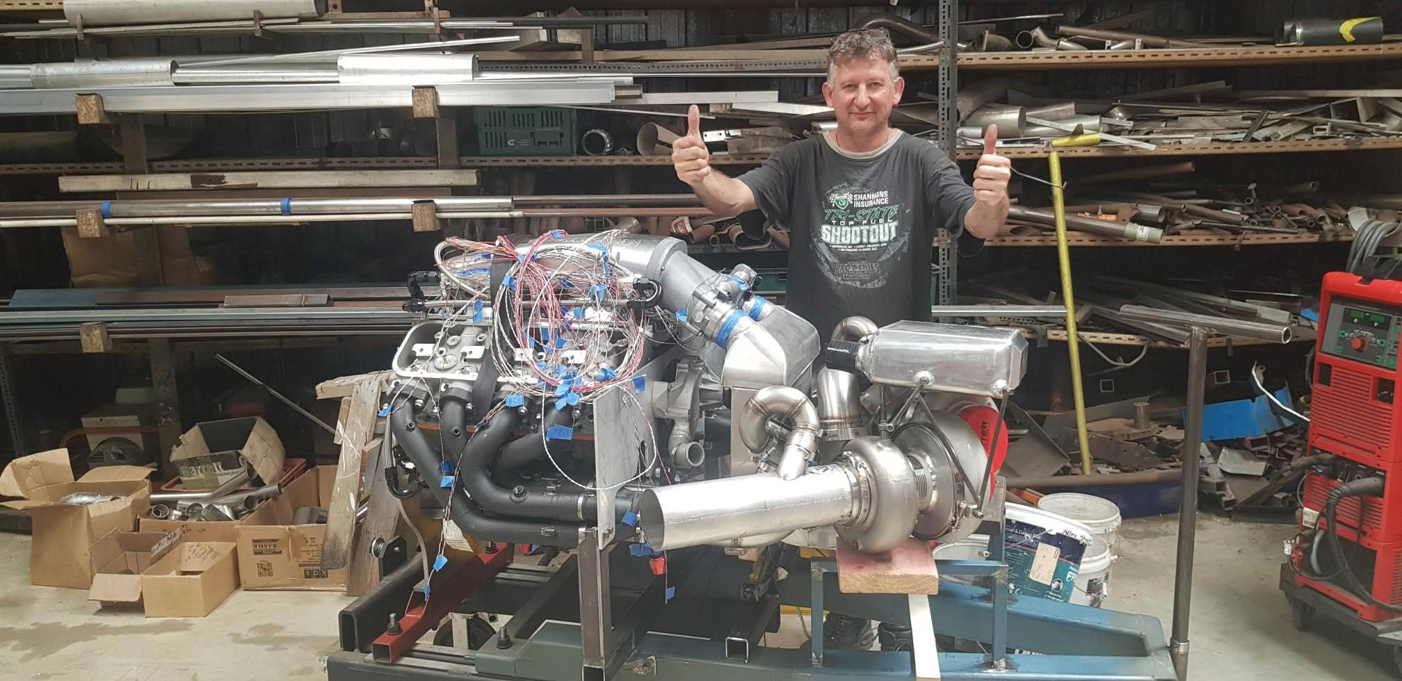 Dec 22 1 Kevin Engine On Dyno Trolly