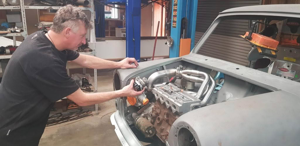 Dec 22 1 Kevin Working On Mini Issigonis Engine 3