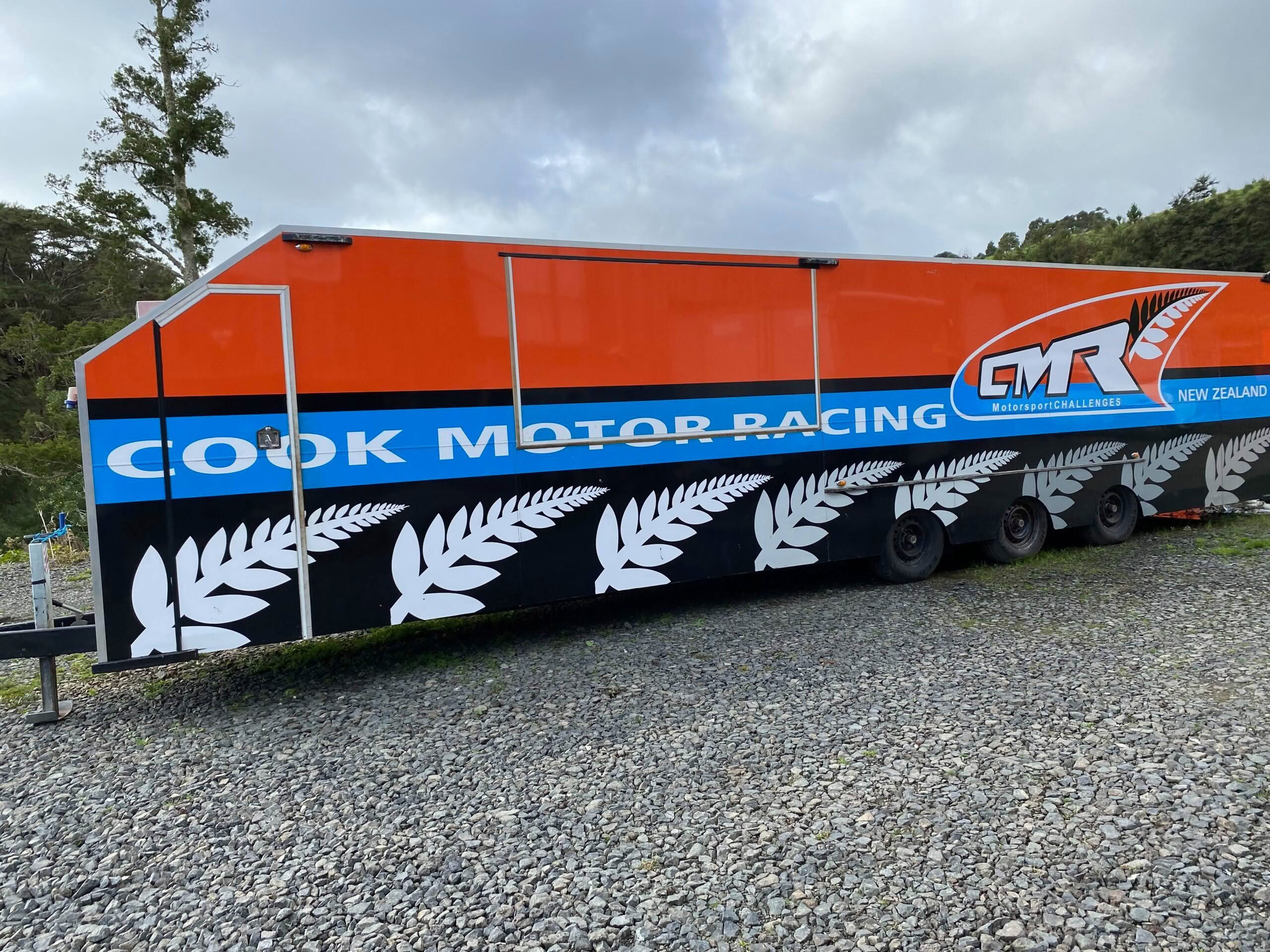 July23 A standout car trailer ready for loading cars bound for Bolivia