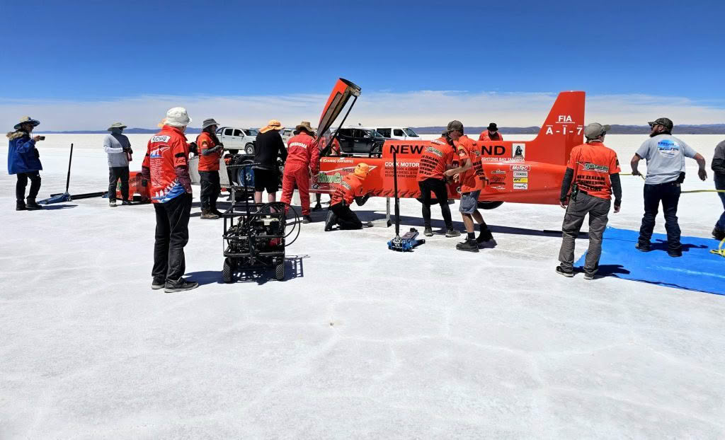 Wairua 1 Team. Team turn around Bolivia