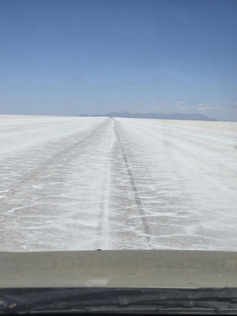Wairua 2 Tyre traction marks stetcehed for over 2 miles Bolivia Nov